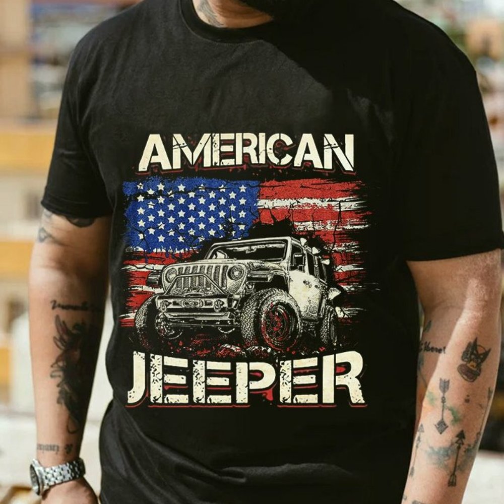 Jeep T shirt, American Jeeper Jeep Tee shirts, Gift For Jeep Lovers, Jeep Shirt